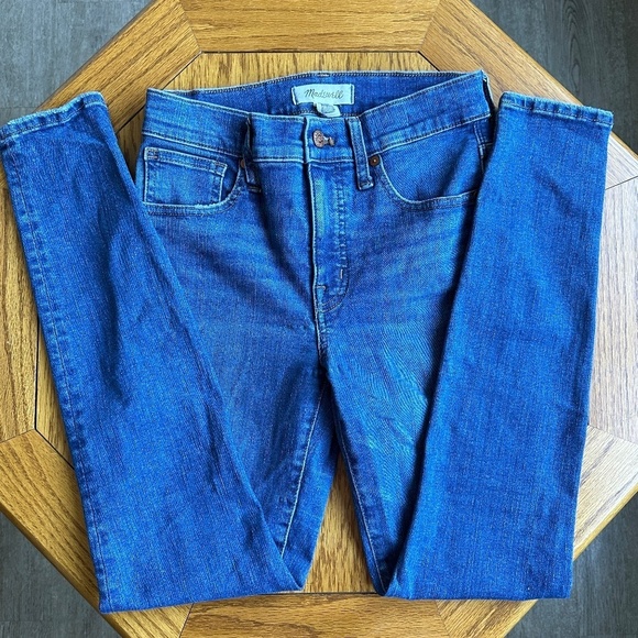 *MADEWELL* Medium Wash 9" Mid Rise Skinny Jeans Size 25 - Picture 3 of 9